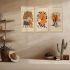 kotart - Traditional Indian Art Pichwai Wall Hanging Paintings | Painting for wall Decoration | Madhubani Art Painting with Frame for Living Room set of 3 (10X19 INCH, G)