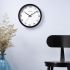 Titan Contemporary Wall Clock with Silent Sweep Technology - 30 Cm X 30 Cm (Medium)(Plastic) - Analog, Black