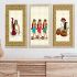 kotart - Madhubani Art Painting with Frame for Living Room office |Traditional Indian Art Pichwai Wall Décor Paintings | Painting for wall Decoration set of 3 (10X19 INCH, E)