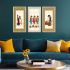 kotart - Madhubani Art Painting with Frame for Living Room office |Traditional Indian Art Pichwai Wall Décor Paintings | Painting for wall Decoration set of 3 (10X19 INCH, E)