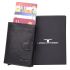 URBAN FOREST Leather Drake Black Metal Card Holder Wallet For Men