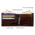 URBAN FOREST Drogon Brown Printed Leather Wallet for Men