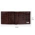 URBAN FOREST Drogon Brown Printed Leather Wallet for Men