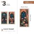 kotart - Painting for wall Decoration |Traditional Indian Art Pichwai Wall Décor Paintings | Traditional Indian Art Pichwai Wall Décor Paintings Set of 3 (10X19 INCH, F)
