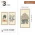 kotart - Traditional Indian Art Pichwai Wall Décor Paintings | Painting for wall Decoration | Madhubani Art Painting with Frame for Living Room set of 3 (10X19 INCH, I)