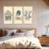 kotart - Traditional Indian Art Pichwai Wall Décor Paintings | Painting for wall Decoration | Madhubani Art Painting with Frame for Living Room set of 3 (10X19 INCH, I)