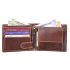 URBAN FOREST Leo RFID Blocking Vintage Brown Leather Wallet for Men