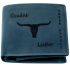 URBAN FOREST Montana Vintage Blue Leather Wallet for Men