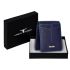 URBAN FOREST Oscar Blue Leather Card Holder Wallet for Men
