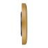 Titan Brown Wooden Texture Oval Clock with White Dial and Silent Sweep - Analog, 37 Cm